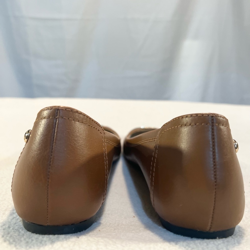 SOLD/Coach Leather/Gold Tip Ballet Flats - Picture 4 of 8